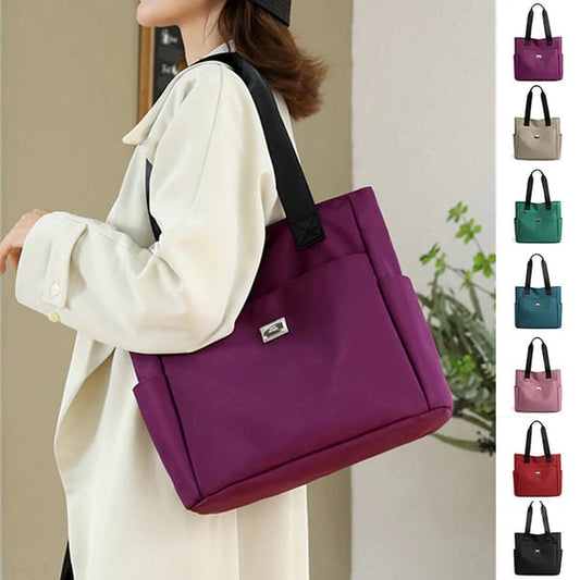 Lightweight, waterproof nylon shoulder bag
