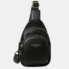 Sling Backpack Chest Bag for Women Small Leather Crossbody Bag - VOTVO