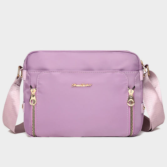 Umhängetasche für Damen – Einfache, helle, wasserdichte Nylontasche