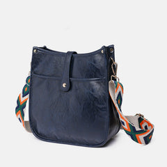 Vintage PU Leather Crossbody Bag for Women – Adjustable Shoulder Bag