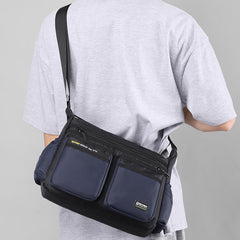 Klassische Reisetasche für Herren – Robustes Nylon, große Umhängetasche