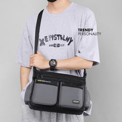 Klassische Reisetasche für Herren – Robustes Nylon, große Umhängetasche