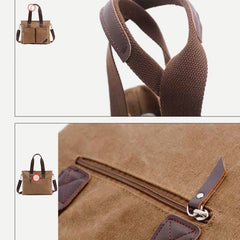Unisex Canvas Shoulder Bag – Retro Casual Handbag & Work Tote - VOTVO