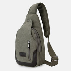 Canvas-Umhängetasche für Herren – Tagesrucksack für Outdoor-Reisen und Camping