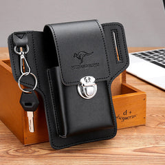 Leder-Handytasche für Gürtel, universelle Smartphone-Holster-Hüfttasche