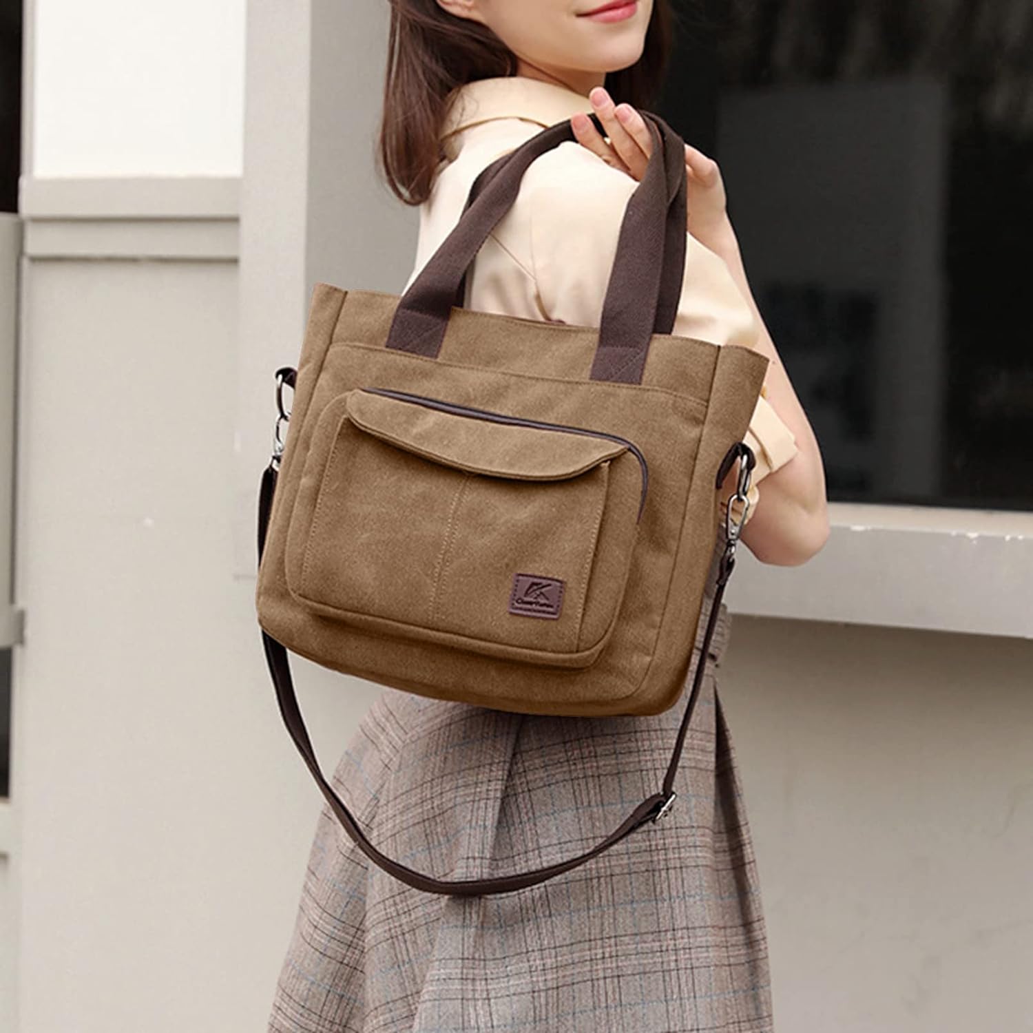 Versatile Women's Canvas Bag: A Stylish Small Bag for Work and Beyond - VOTVO