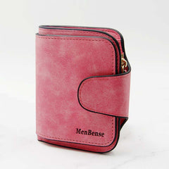 Small Wallet for Women – Multi-Slot Bifold Wallet with Zipper Pocket & ID Window