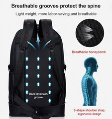 Expandable Oxford Backpack – Large Capacity & Durable for Travel & Work