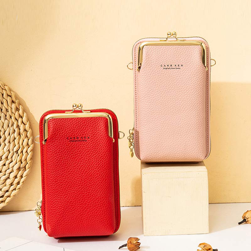 Women's Vegan Leather Crossbody Phone Purse with Card Slot | Stylish Shoulder Bag - VOTVO