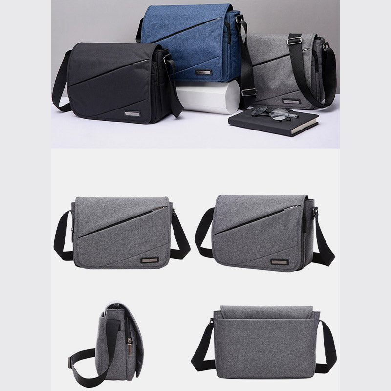 Waterproof Men’s Canvas Messenger Bag - Small Laptop Crossbody Bag - VOTVO
