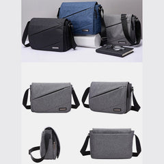 Waterproof Men’s Canvas Messenger Bag - Small Laptop Crossbody Bag - VOTVO
