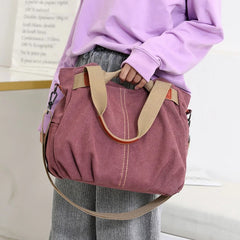 Large Capacity Canvas Messenger Bag – Stylish Shoulder Bag for Daily Use