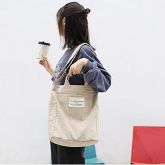 Tote Bag for Women - Retro Large Size Traveling Canvas Handbag