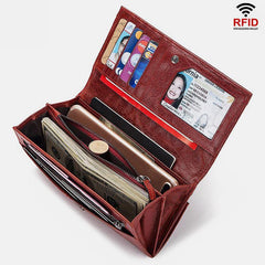 RFID Blocking Anti-theft Genuine Leather Wallet | Stylish & Secure