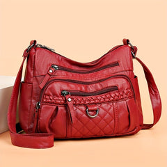 Women's leather bag with multiple pockets - VOTVO