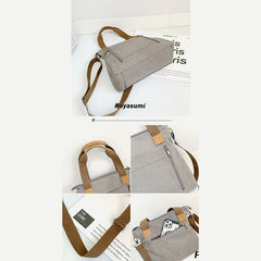 Vintage Leisure Tote Bag for Women – Canvas Crossbody Commuter Shoulder Bag