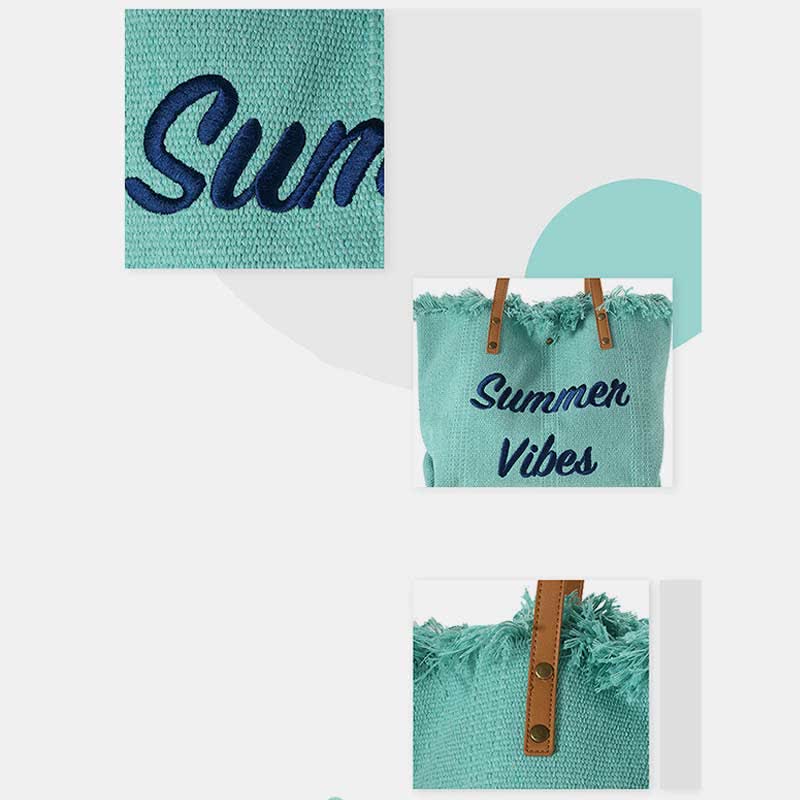 Bolso de lona - Bolso de hombro extragrande de verano