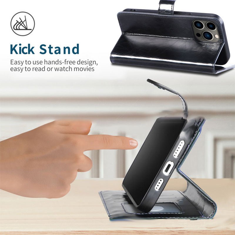 Wallet Case for iPhone - PU Leather Durable Phone Case with Card Slot - VOTVO