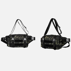 Large Camo Tactical Bag for Sports | Nylon Crossbody Bag Waist Bag