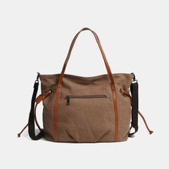 Vintage Casual Hobo Bag – Spacious Canvas Shoulder Tote for Daily Use & Travel