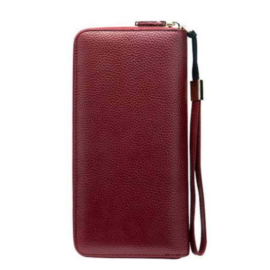 Women's Genuine Leather Vintage Wallet - Stylish and Functional Zip Closure Wallet