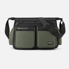 Klassische Reisetasche für Herren – Robustes Nylon, große Umhängetasche
