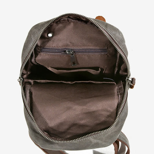 Canvas Sling Bag Schultertasche Brusttasche für Männer – Reise Wandern Crossbody Daypack