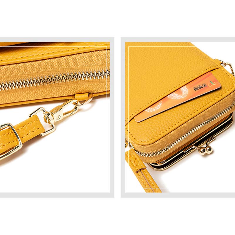 Women's Vegan Leather Crossbody Phone Purse with Card Slot | Stylish Shoulder Bag - VOTVO