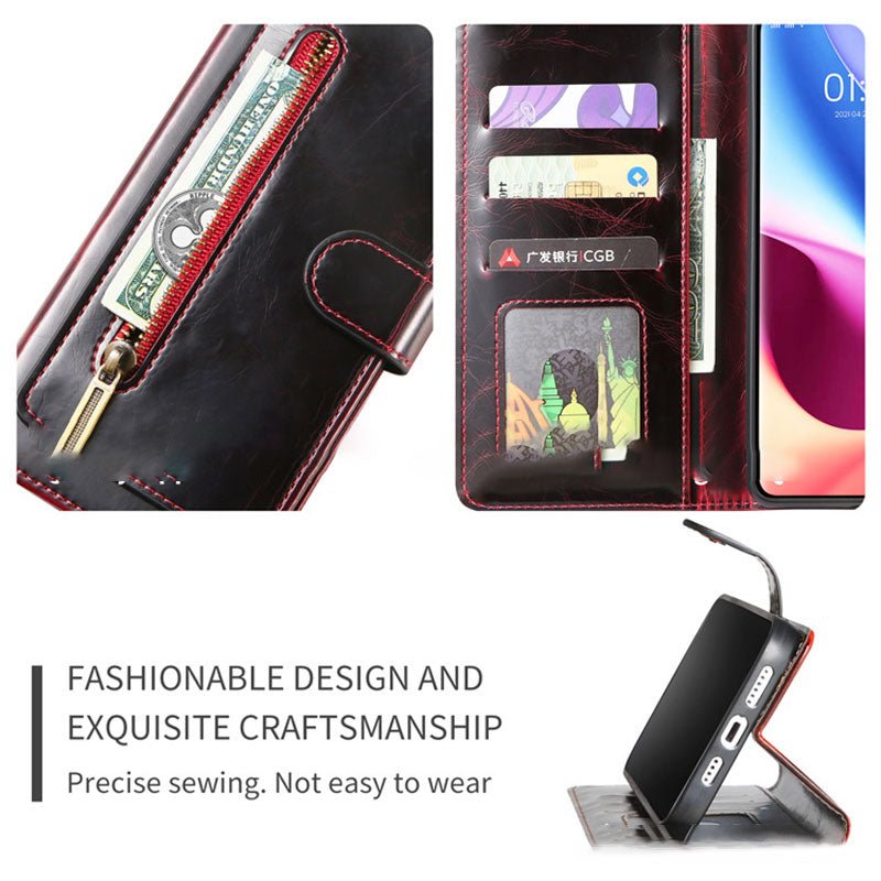 Wallet Case for iPhone - PU Leather Durable Phone Case with Card Slot - VOTVO