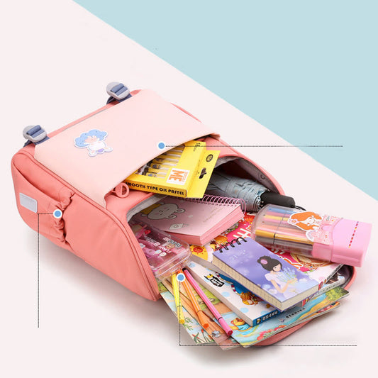 Leichter All-in-One-Rucksack mit reflektierendem Design für Schüler – strapazierfähige Grundschultasche