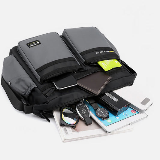 Klassische Reisetasche für Herren – Robustes Nylon, große Umhängetasche