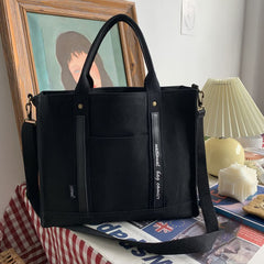 Laptop Tote Handbag – Canvas Shoulder Bag & Briefcase for Travel, Office, and School