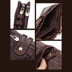 RFID Multifunctional LargeCapacity Genuine Leather Wallet - VOTVO