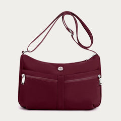 Solid Nylon Crossbody Bag for School & Travel – Simple & Stylish Purse