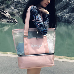 Leisure Beach Bag for Women – Travel & Fitness Nylon Shoulder Bag