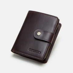 RFID GenuineLeather Multi - Card Buckle Wallet - VOTVO