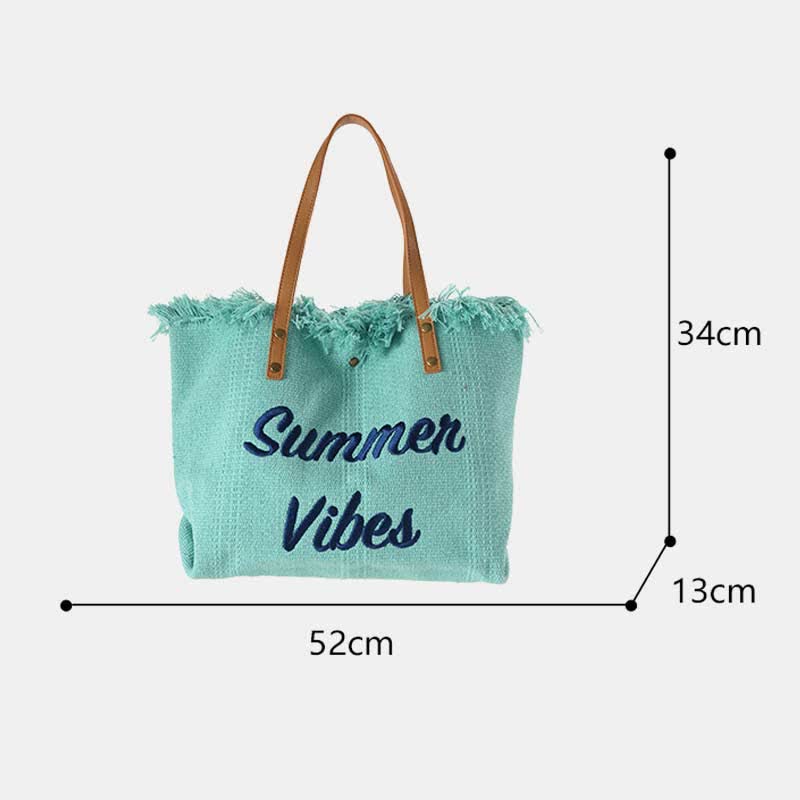 Bolso de lona - Bolso de hombro extragrande de verano