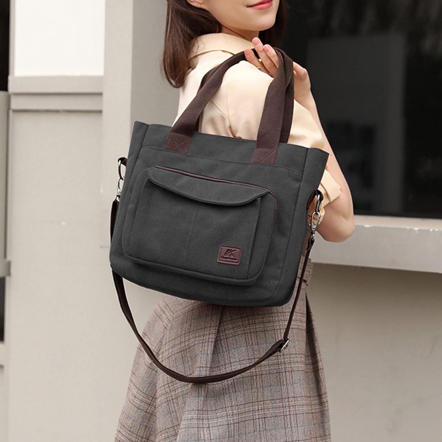 Versatile Women's Canvas Bag: A Stylish Small Bag for Work and Beyond - VOTVO