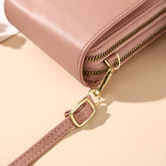 Lightweight Leather Phone Purse - Mini Crossbody Shoulder Bag & Cell Phone Pouch for Women