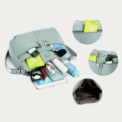 Solid Nylon Crossbody Bag for School & Travel – Simple & Stylish Purse