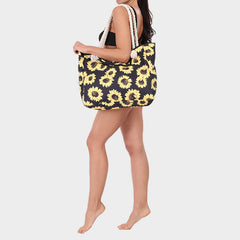 Summer Beach Bag for Women | Printing Canvas Large Capacity Handbag