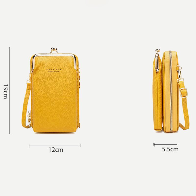 Women's Vegan Leather Crossbody Phone Purse with Card Slot | Stylish Shoulder Bag - VOTVO