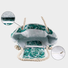 Summer Beach Bag for Women | Printing Canvas Large Capacity Handbag