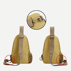 Sling Bag for Men – Canvas Casual Sports Large Chest Bag