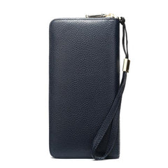 Women's Genuine Leather Vintage Wallet - Stylish and Functional Zip Closure Wallet