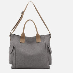 Large Capacity Women’s Canvas Tote – Casual Crossbody Shoulder Handbag Messenger Bag