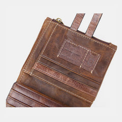 Multifunctional Double Zipper Vintage Wallet – Stylish and Practical - VOTVO