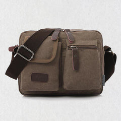 Retro Men’s Canvas Messenger Bag – Casual Crossbody Shoulder Purse