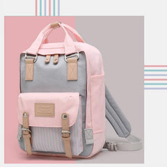 Large Capacity Vintage Laptop Backpack for Women – Multi-Pocket, Stylish & Durable for School & Travel