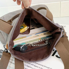 Vintage Leisure Tote Bag for Women – Canvas Crossbody Commuter Shoulder Bag